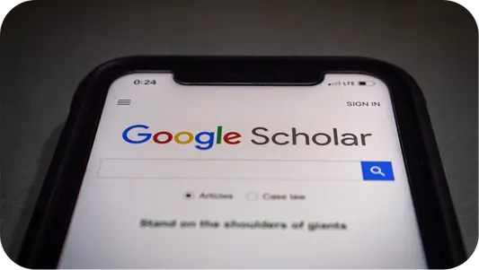 google scholar on mobile