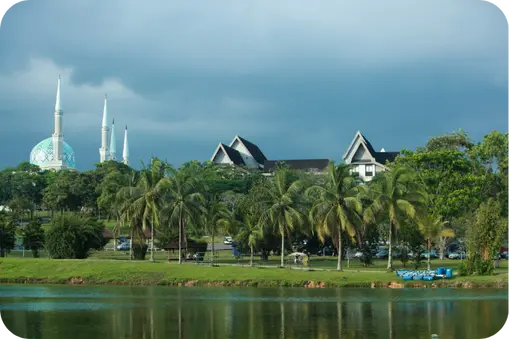 UTM University Malaysia campus lake